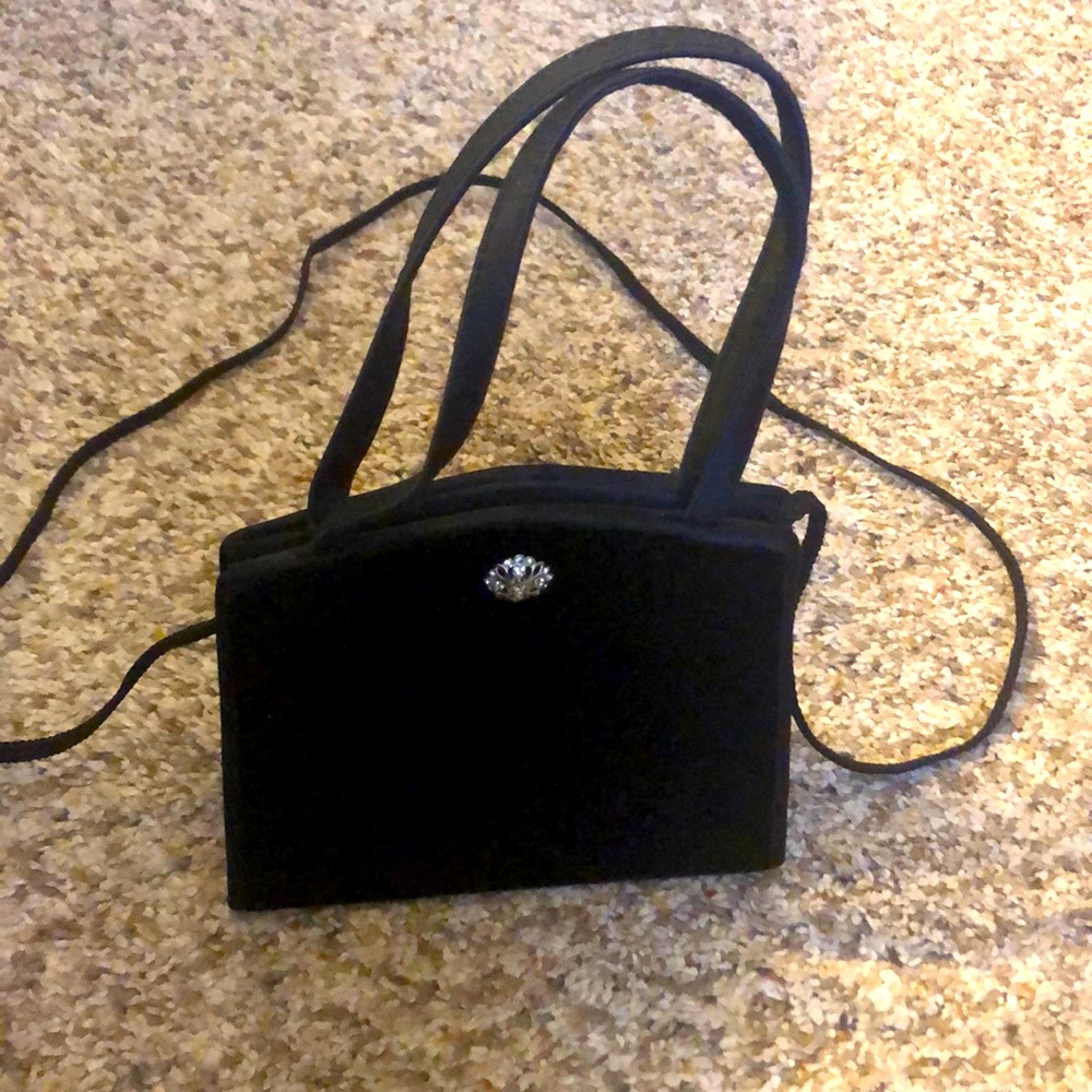 Black Velvet Evening Bag